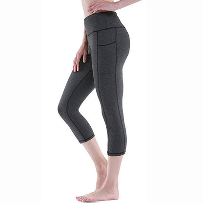 3 Pcs Set Solid Color Yoga Pants With Pockets