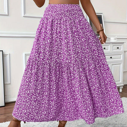 Boho Floral Maxi Skirt