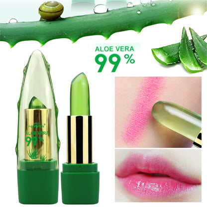 Aloe Vera Gel Color Changing Lipstick Gloss Moisturizer