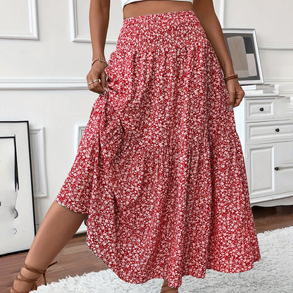 Boho Floral Maxi Skirt
