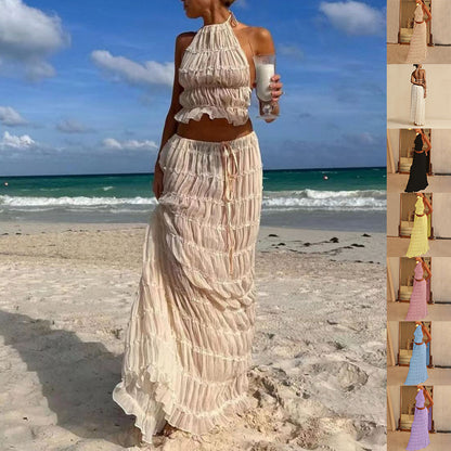 2pcs Beach Dress Suit