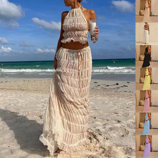 2pcs Beach Dress Suit