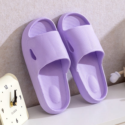 Solid Color Thick Bottom Home Slippers