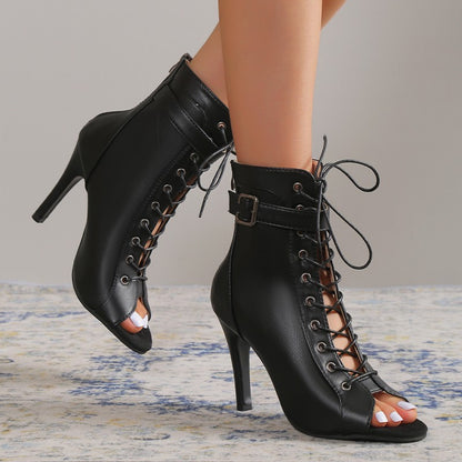 Women's Peep Toe High Heel Fashion Pumps