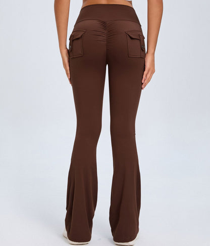 Flared Yoga Pants With Pockets