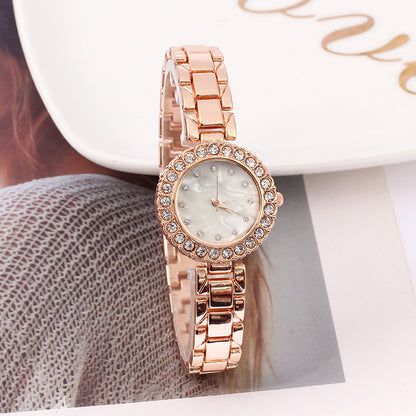 Women's Casual Diamond Quartz Bracelet & Watch