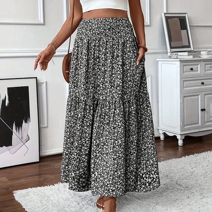 Boho Floral Maxi Skirt