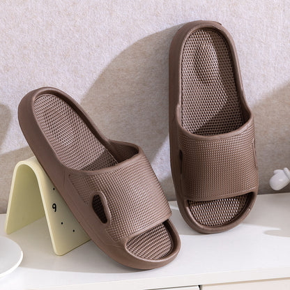 Solid Color Thick Bottom Home Slippers