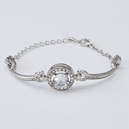 Women's Casual Diamond Quartz Bracelet & Watch