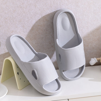 Solid Color Thick Bottom Home Slippers