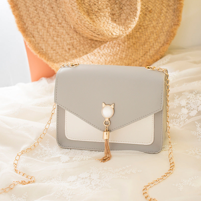 Messenger Bag W/ Cute Cat Tassel