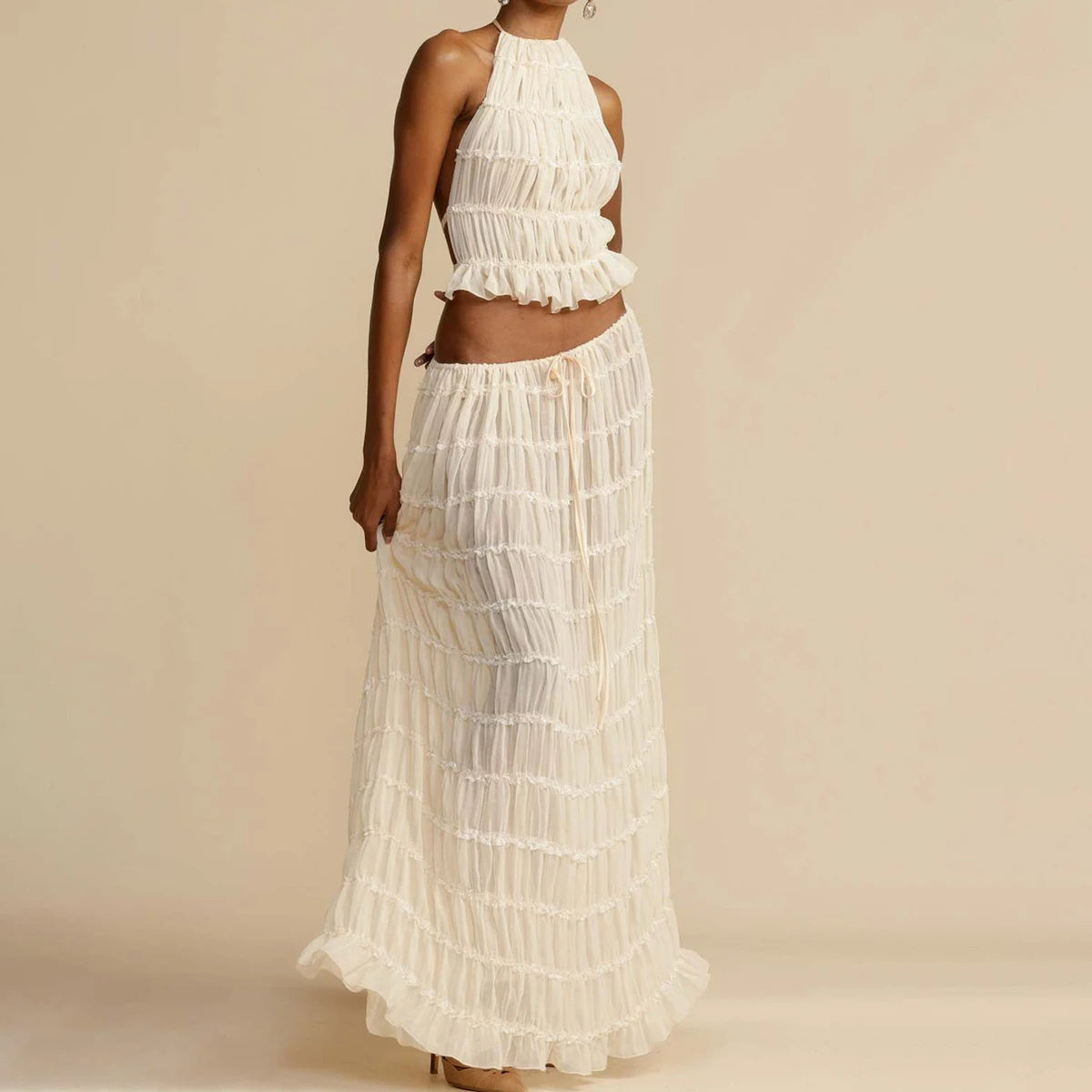 2pcs Beach Dress Suit