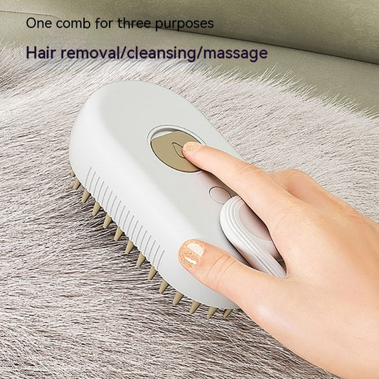 Steam 3 In 1 Electric Spray Pet Hair Brush