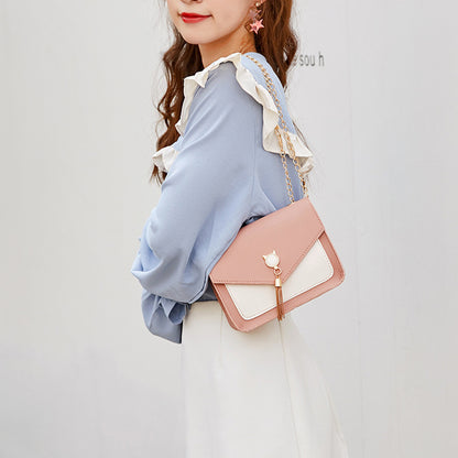 Messenger Bag W/ Cute Cat Tassel