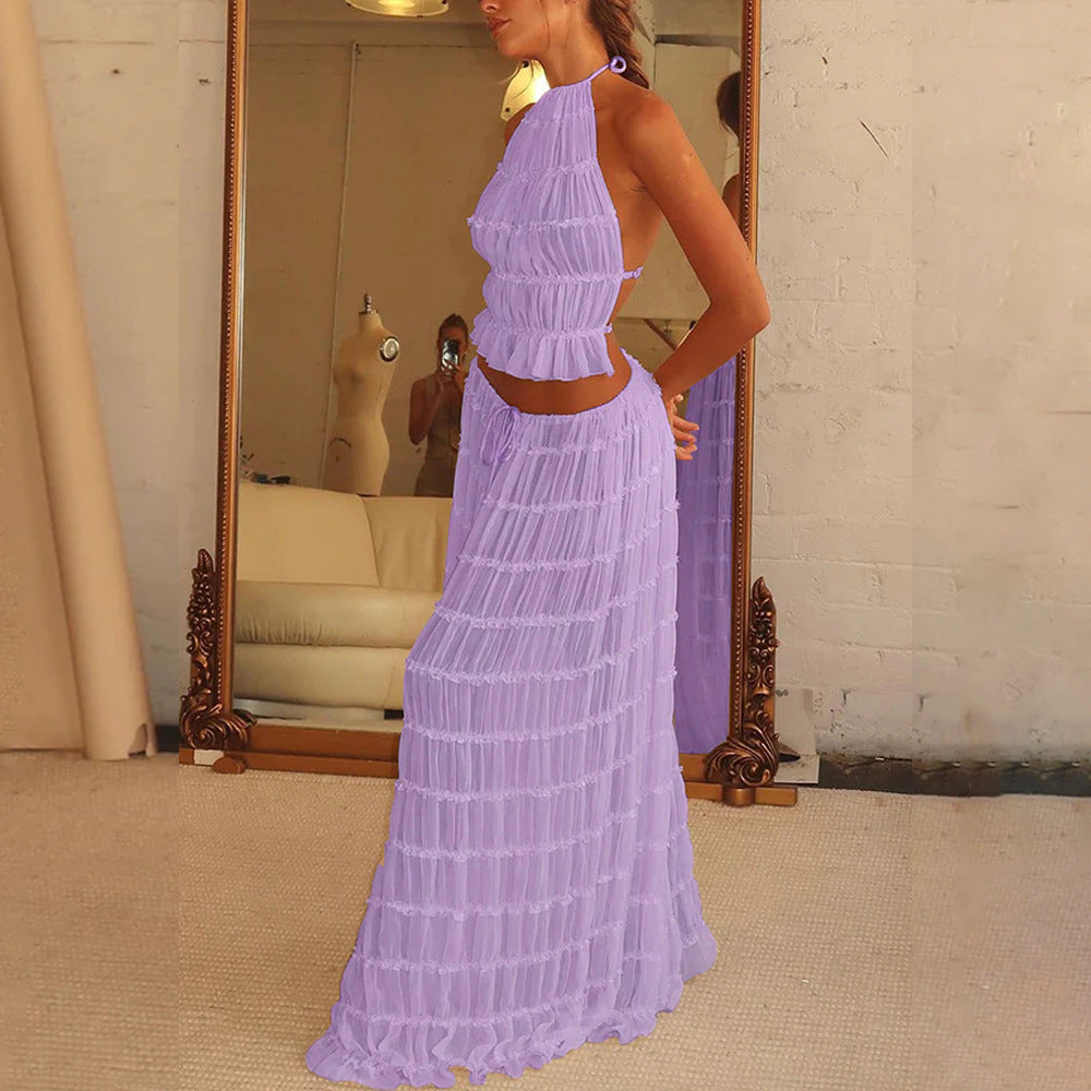 2pcs Beach Dress Suit