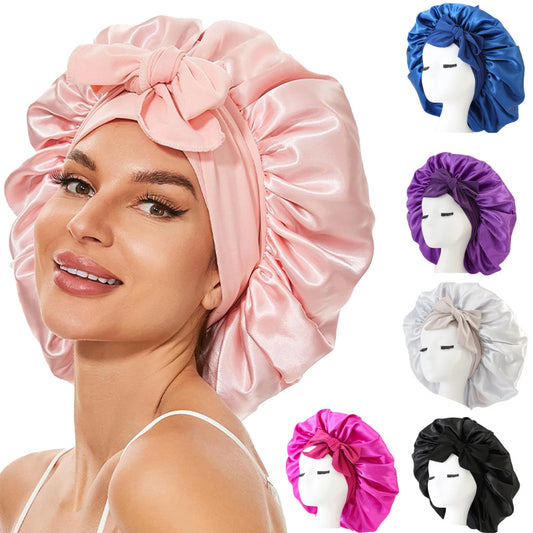 Silk Bonnet W/ Bow