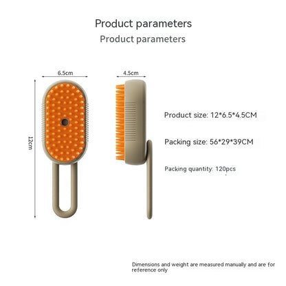 Steam 3 In 1 Electric Spray Pet Hair Brush