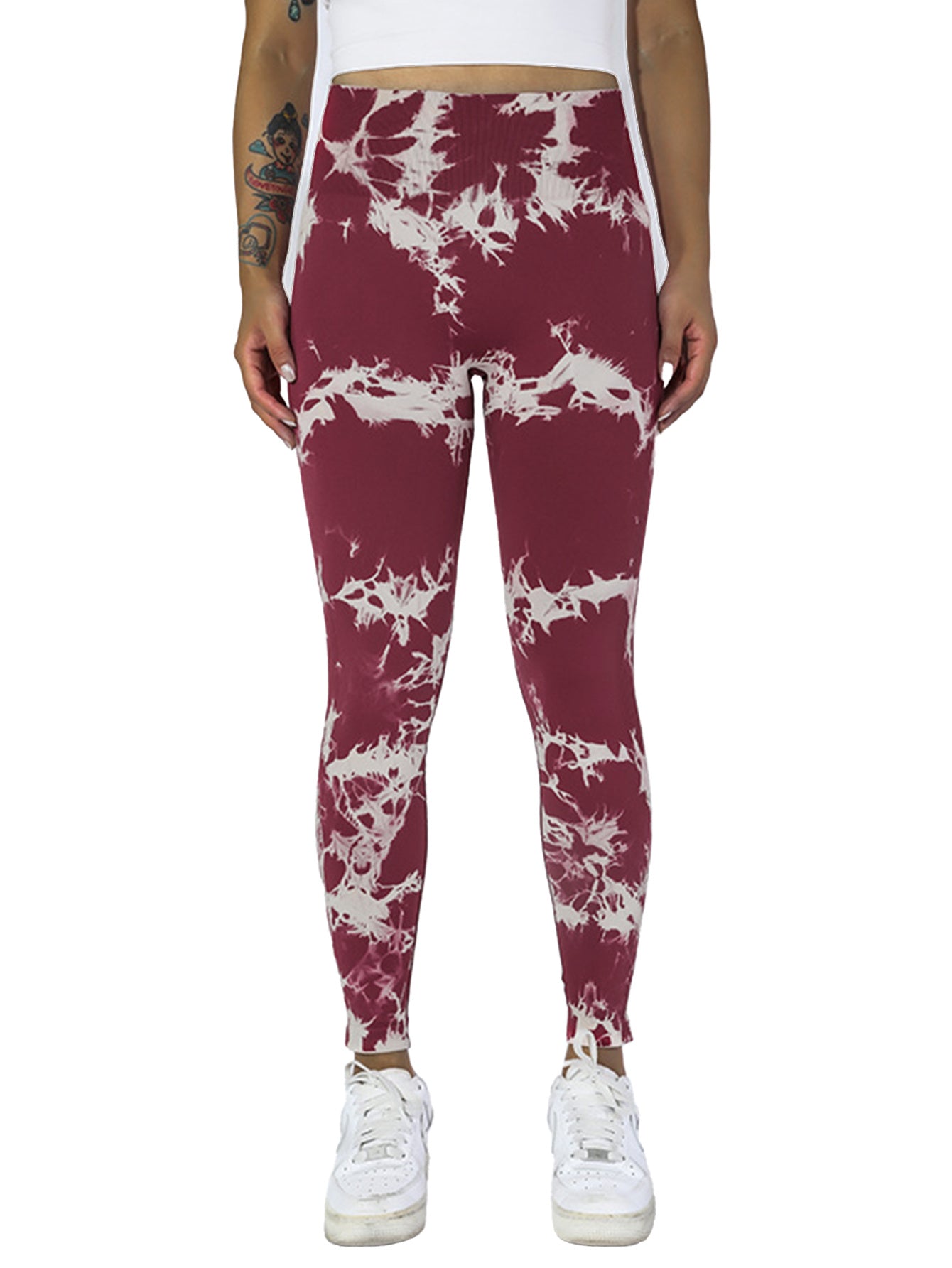 4pcs Tie-dye Active Yoga Pants