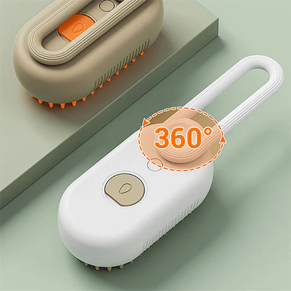 Steam 3 In 1 Electric Spray Pet Hair Brush