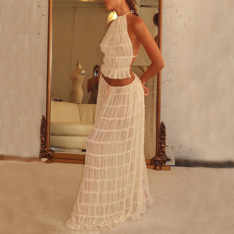 2pcs Beach Dress Suit