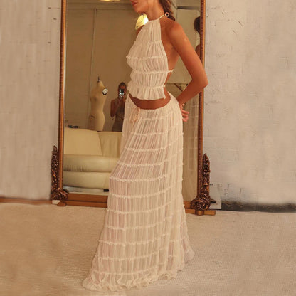 2pcs Beach Dress Suit